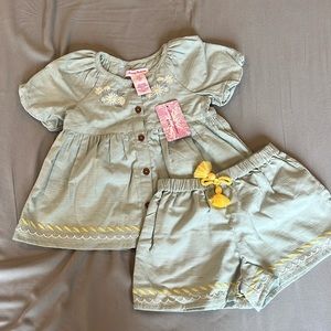 Tommy Bahama, matching top and short set. Size 4T. NWT!